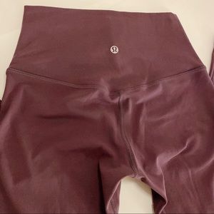 Lululemon Align Crop *21" Vintage Grape